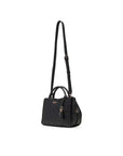GUESS PHOEBE GIRLFRIEND SATCHEL OFF BLACK LOGO