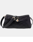 GUESS ELLA LOGO GIRLFRIEND CROSSBODY BLACK LOGO