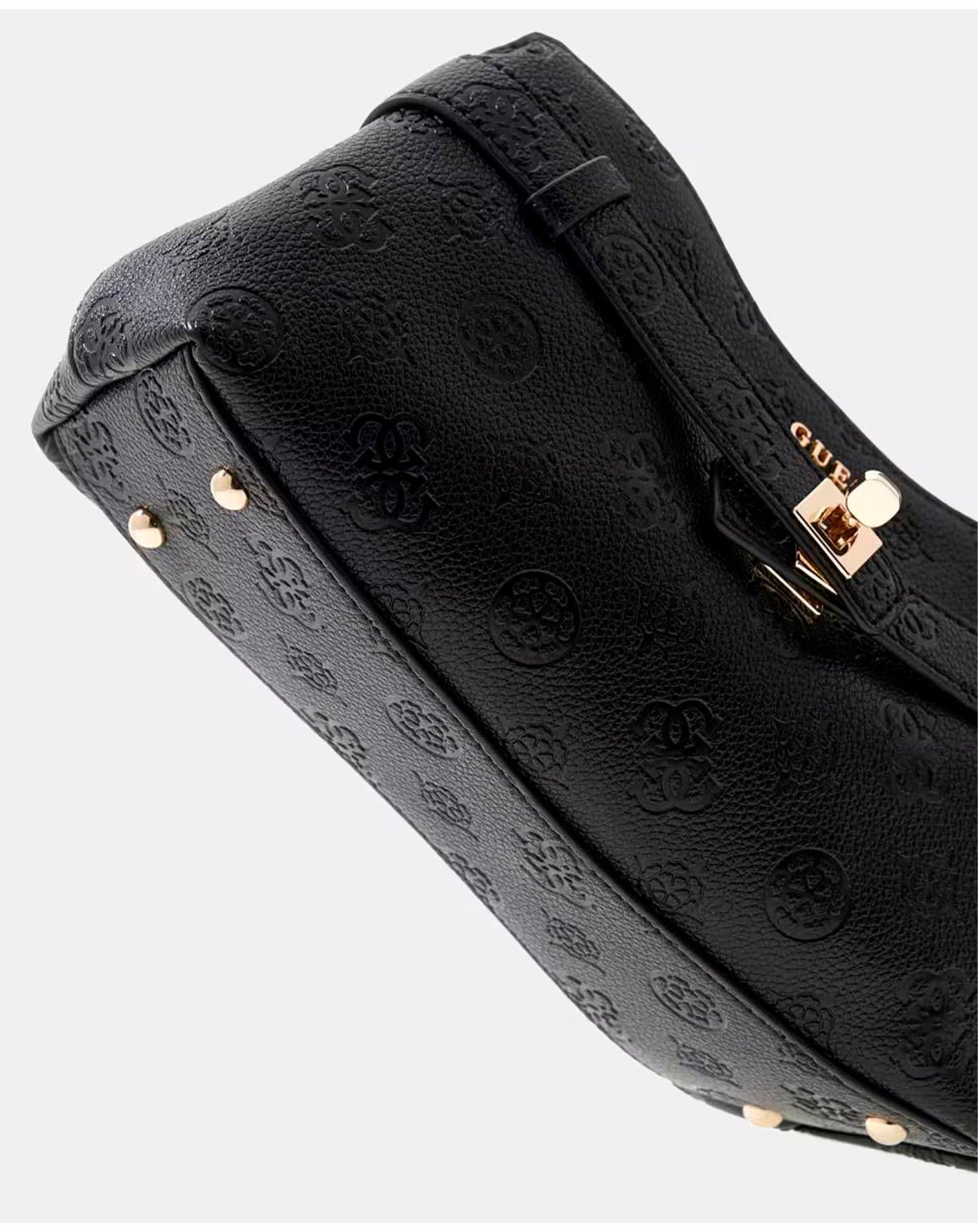 GUESS ELLA LOGO GIRLFRIEND CROSSBODY BLACK LOGO