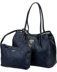 GUESS VICTTORIA 2 IN 1 TOTE BLACK LOGO