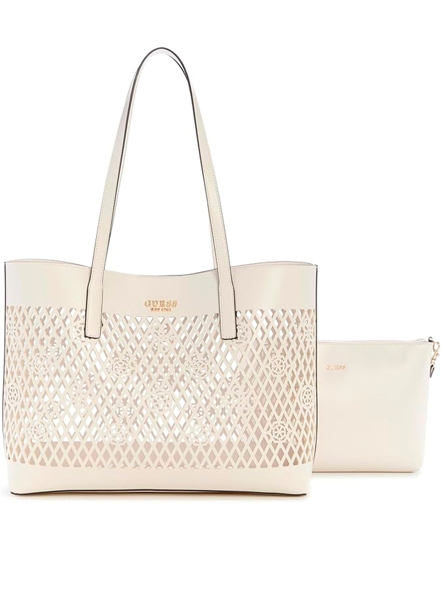 GUESS CAMDEN SHOULDER BAG OFF WHITE