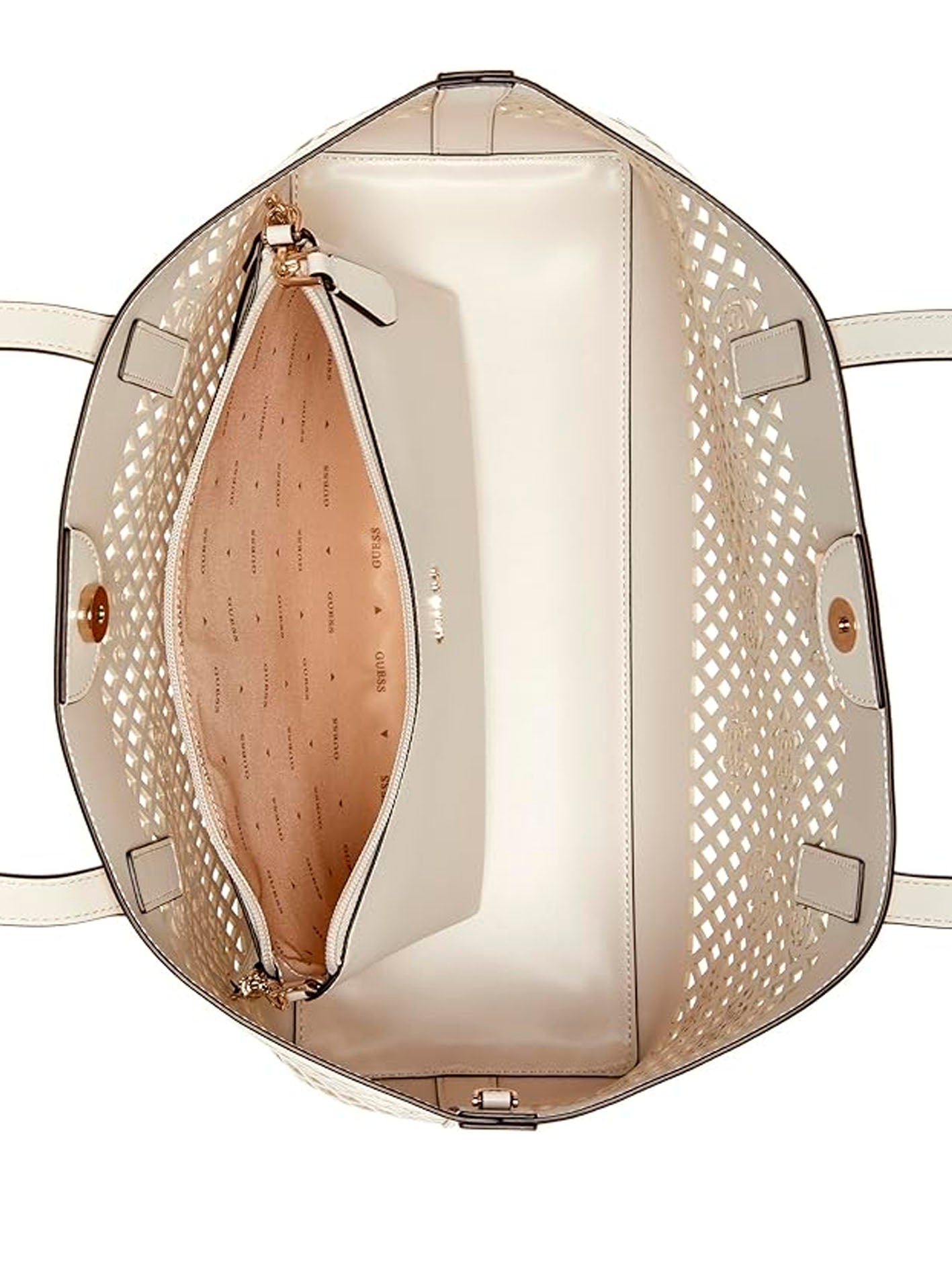 GUESS CAMDEN SHOULDER BAG OFF WHITE
