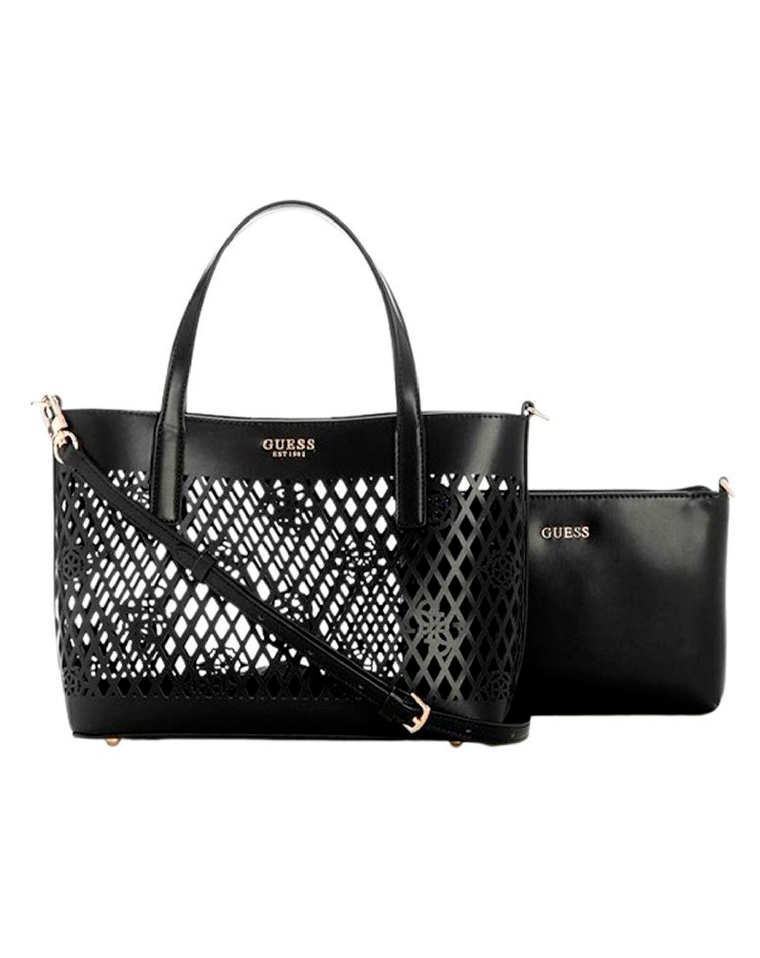 GUESS CAMDEN SHOULDER BAG BLACK