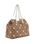 GUESS VIKKY II LARGE TOTE LATTE LOGO MULTI