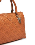 GUESS ADELASIA MULTI COMP SATCHEL CARAMEL