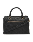 GUESS ADELASIA MULTI COMP SATCHEL BLACK