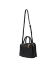 GUESS ADELASIA MULTI COMP SATCHEL BLACK