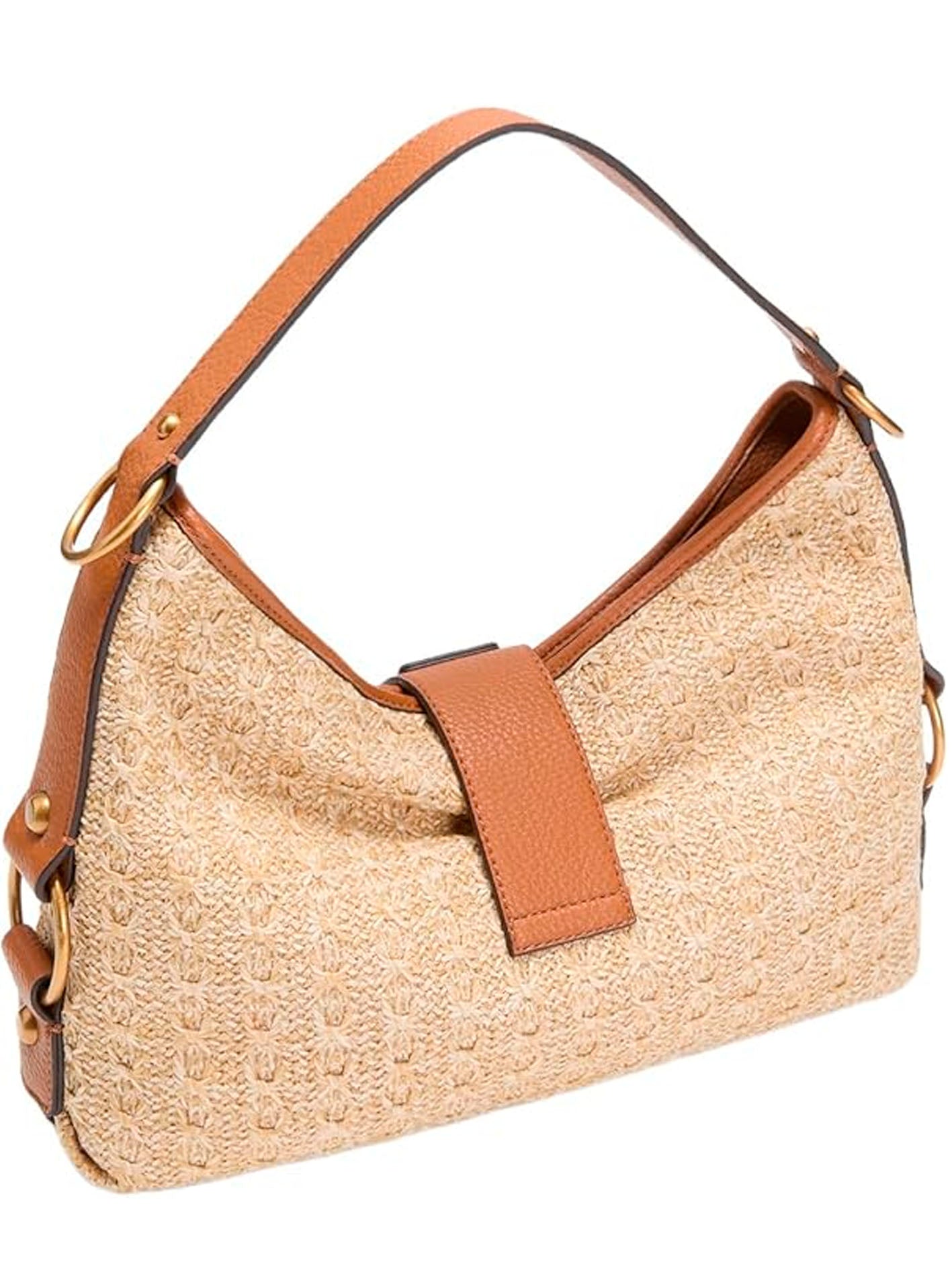 GUESS CAMDEN SHOULDER BAG NATURAL CAMEL