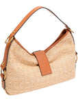 GUESS CAMDEN SHOULDER BAG NATURAL CAMEL