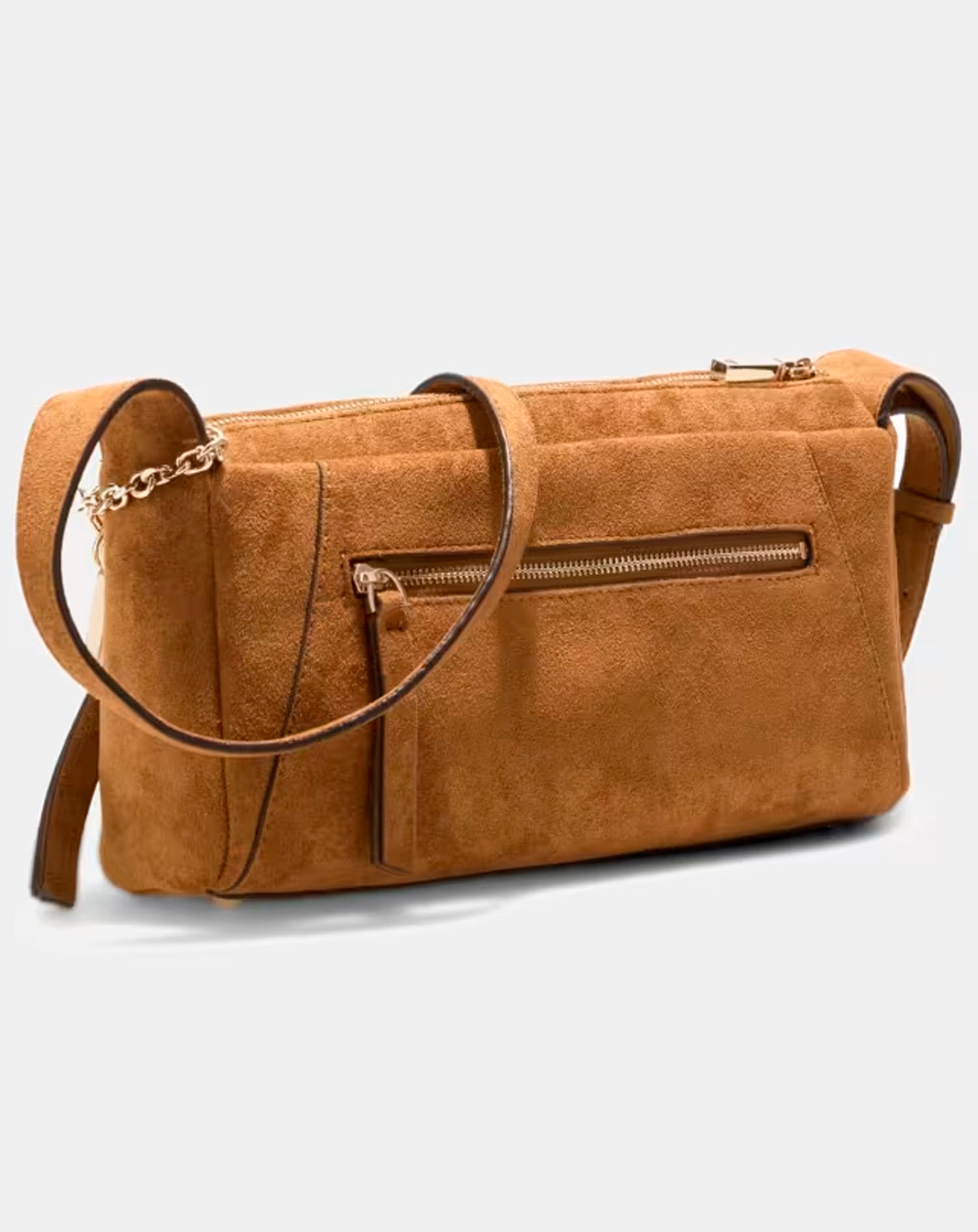 GUESS DEVON MINI CROSSBODY COGNAC