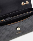 GUESS LINDSEY CONVERTIBLE XBODY FLAP COAL LOGO