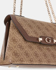 GUESS LINDSEY CONVERTIBLE XBODY FLAP LATTE LOGO