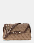 GUESS LINDSEY CONVERTIBLE XBODY FLAP LATTE LOGO