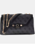 GUESS LINDSEY CONVERTIBLE XBODY FLAP COAL LOGO