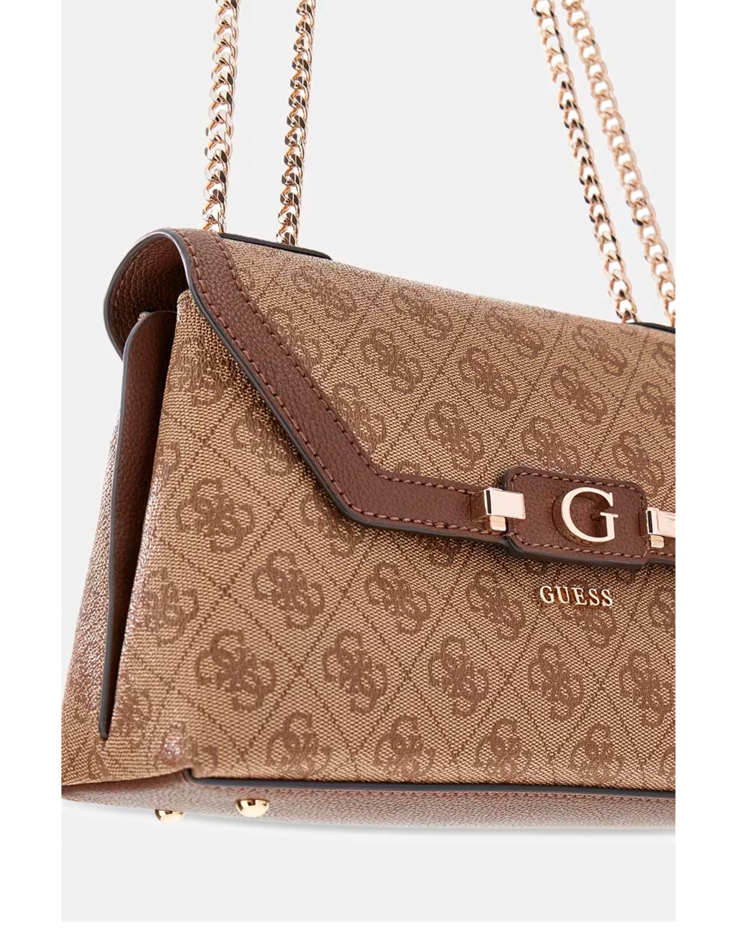 GUESS LINDSEY CONVERTIBLE XBODY FLAP LATTE LOGO