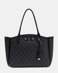 GUESS LINDSEY TOTE COAL LOGO