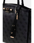 GUESS LINDSEY TOTE COAL LOGO