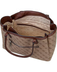 GUESS LINDSEY TOTE LATTE LOGO
