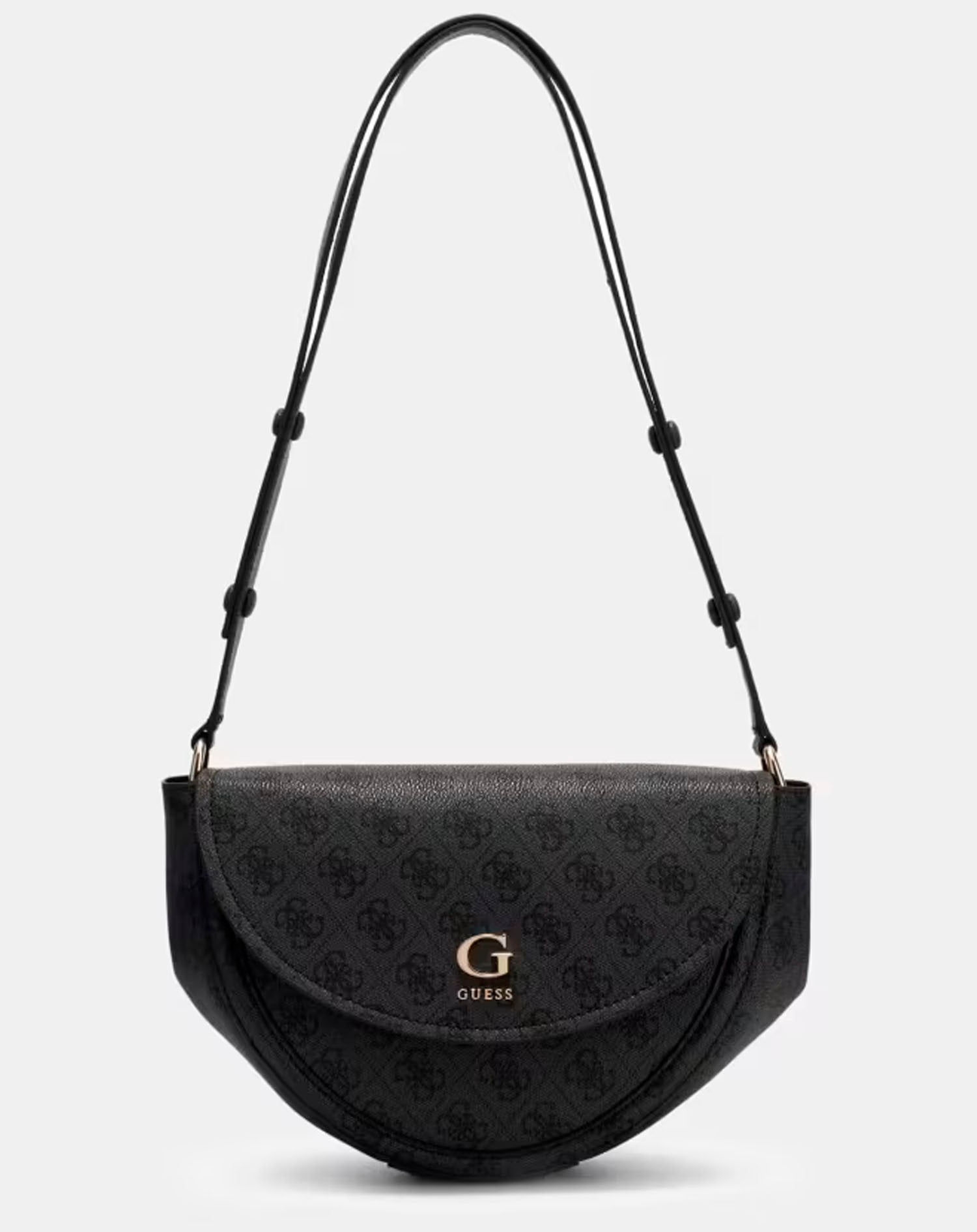 GUESS COLEEN LOGO CNVRTBL XBDY FLAP COAL LOGO