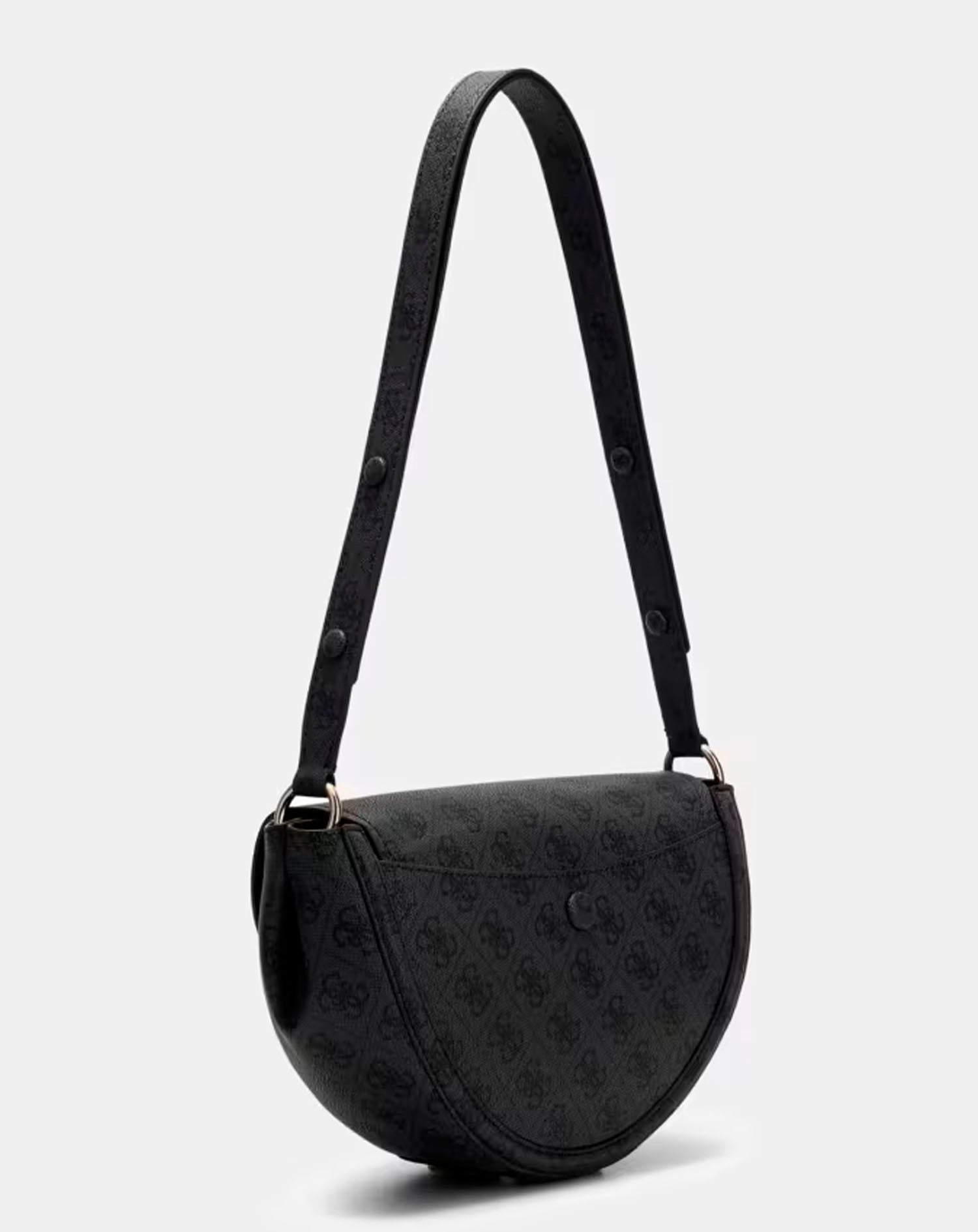 GUESS COLEEN LOGO CNVRTBL XBDY FLAP COAL LOGO
