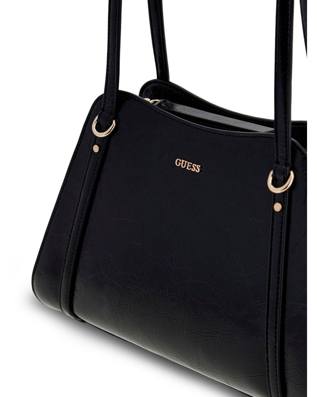 GUESS XENA SHOULDER SATCHEL BLACK
