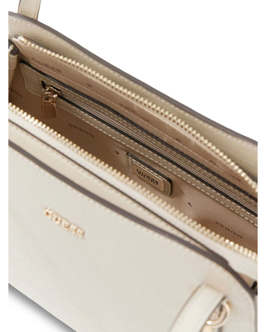 GUESS XENA SHOULDER SATCHEL LIGHT TAUPE