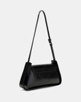 GUESS XENA FLAP SHOULDER BAG BLACK