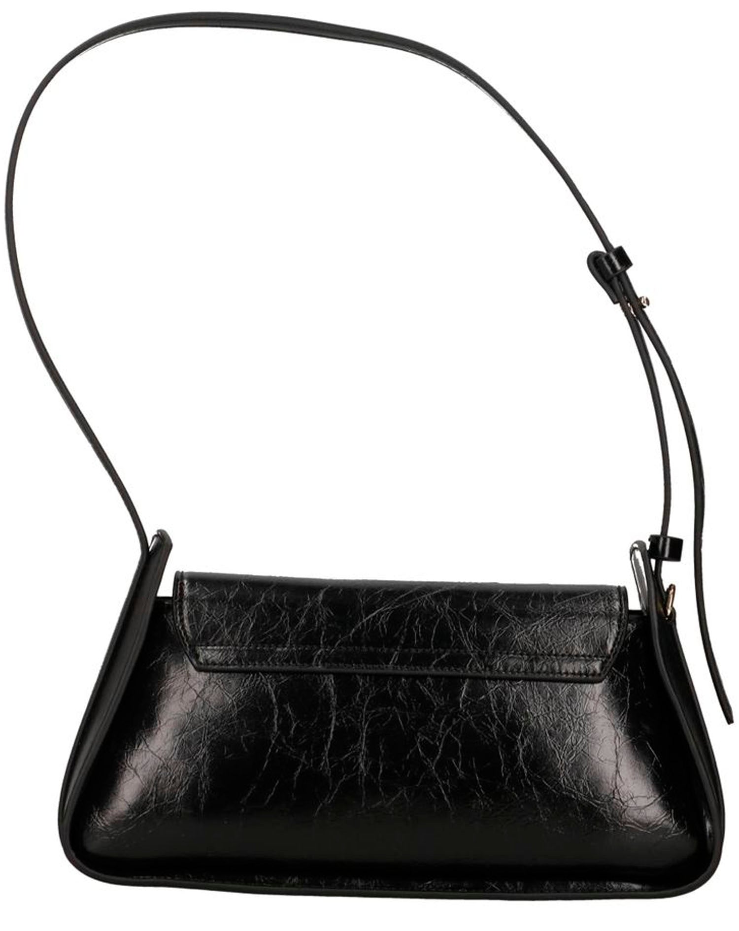 GUESS XENA FLAP SHOULDER BAG BLACK