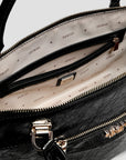 GUESS ANTONIA SMALL SATCHEL BLACK
