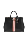 GUESS NELKA STATUS SATCHEL BLACK