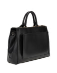 GUESS NELKA STATUS SATCHEL BLACK