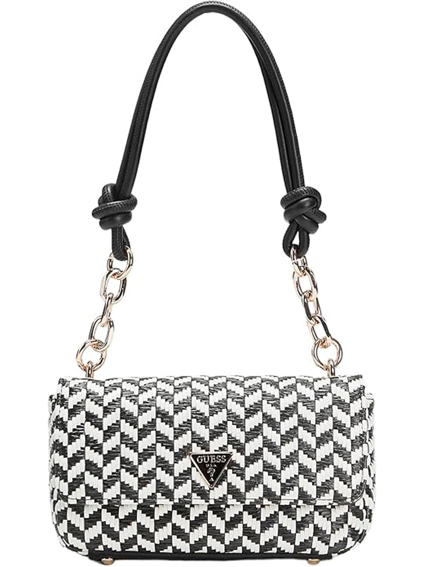 GUESS CAMDEN SHOULDER BAG BLACK MULTI