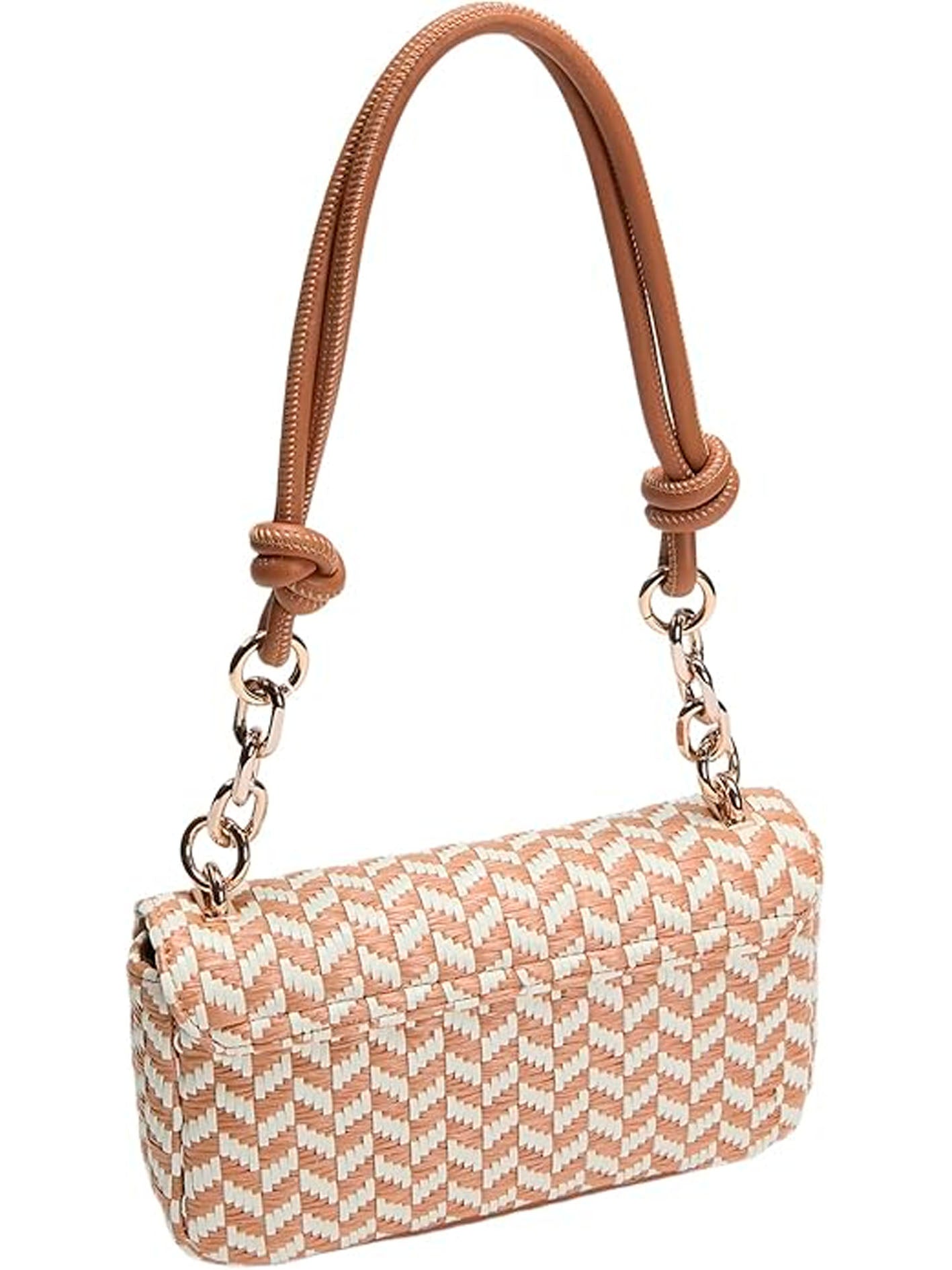 GUESS CAMDEN SHOULDER BAG COGNAC MULTI