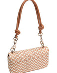 GUESS CAMDEN SHOULDER BAG COGNAC MULTI