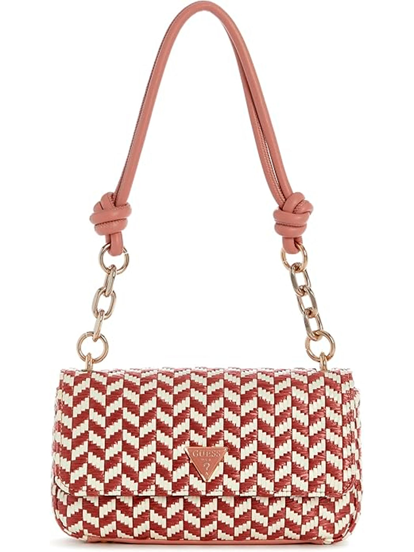 GUESS CAMDEN SHOULDER BAG CORAL PINK