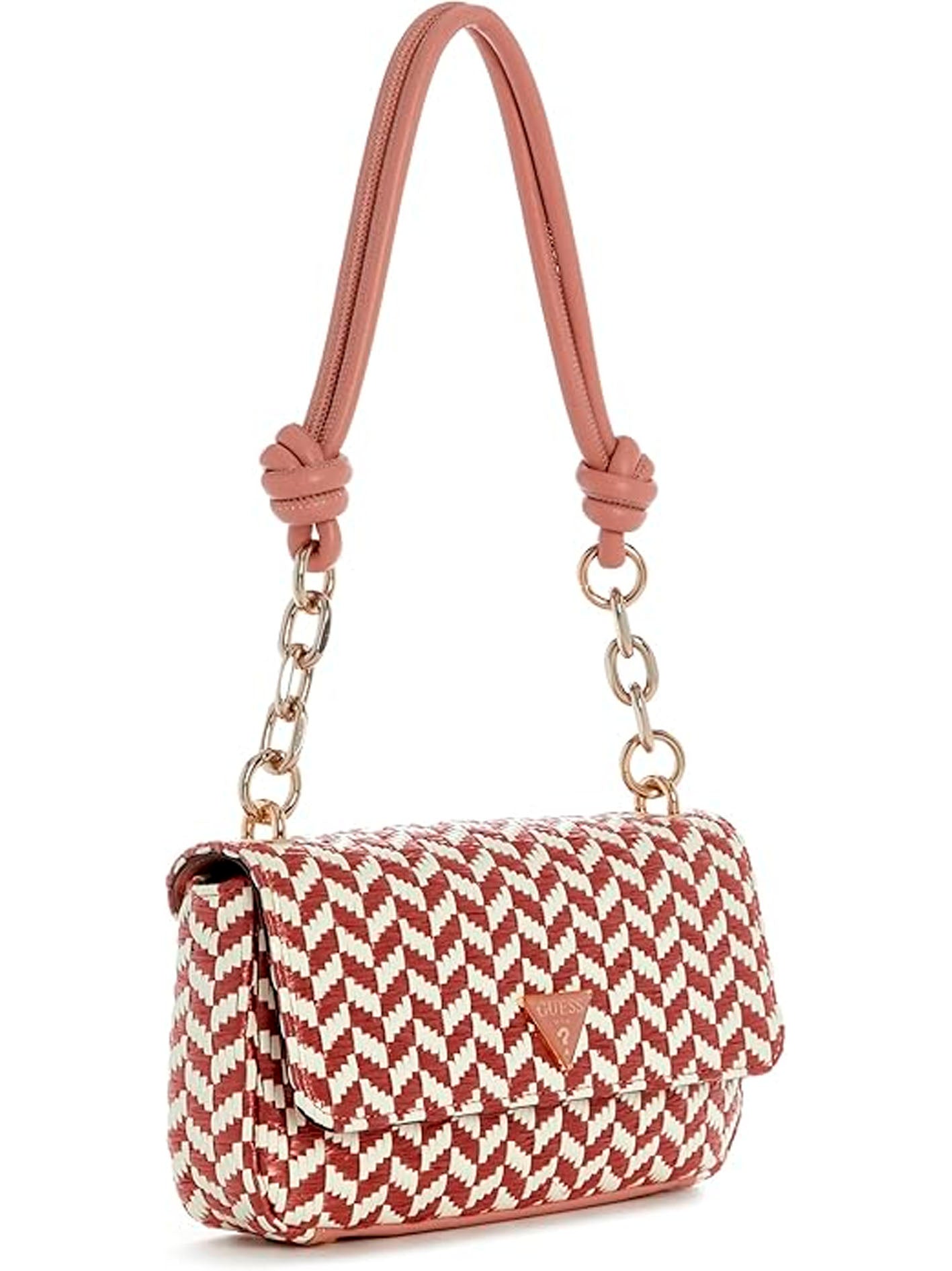 GUESS CAMDEN SHOULDER BAG CORAL PINK