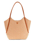 GUESS CAMDEN SHOULDER BAG CAMEL GREY MULTI