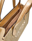 GUESS SILVANA 2 COMPARTIMENTOS TOTE GOLD