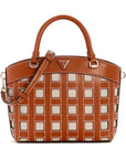 GUESS FRANKIE GIRLFRIEND SATCHEL CARAMEL