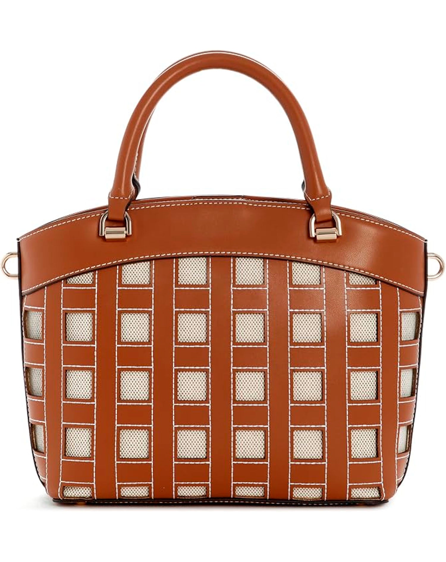 GUESS FRANKIE GIRLFRIEND SATCHEL CARAMEL