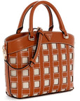 GUESS FRANKIE GIRLFRIEND SATCHEL CARAMEL