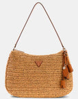 GUESS CAMDEN SHOULDER BAG NATURAL CAMEL