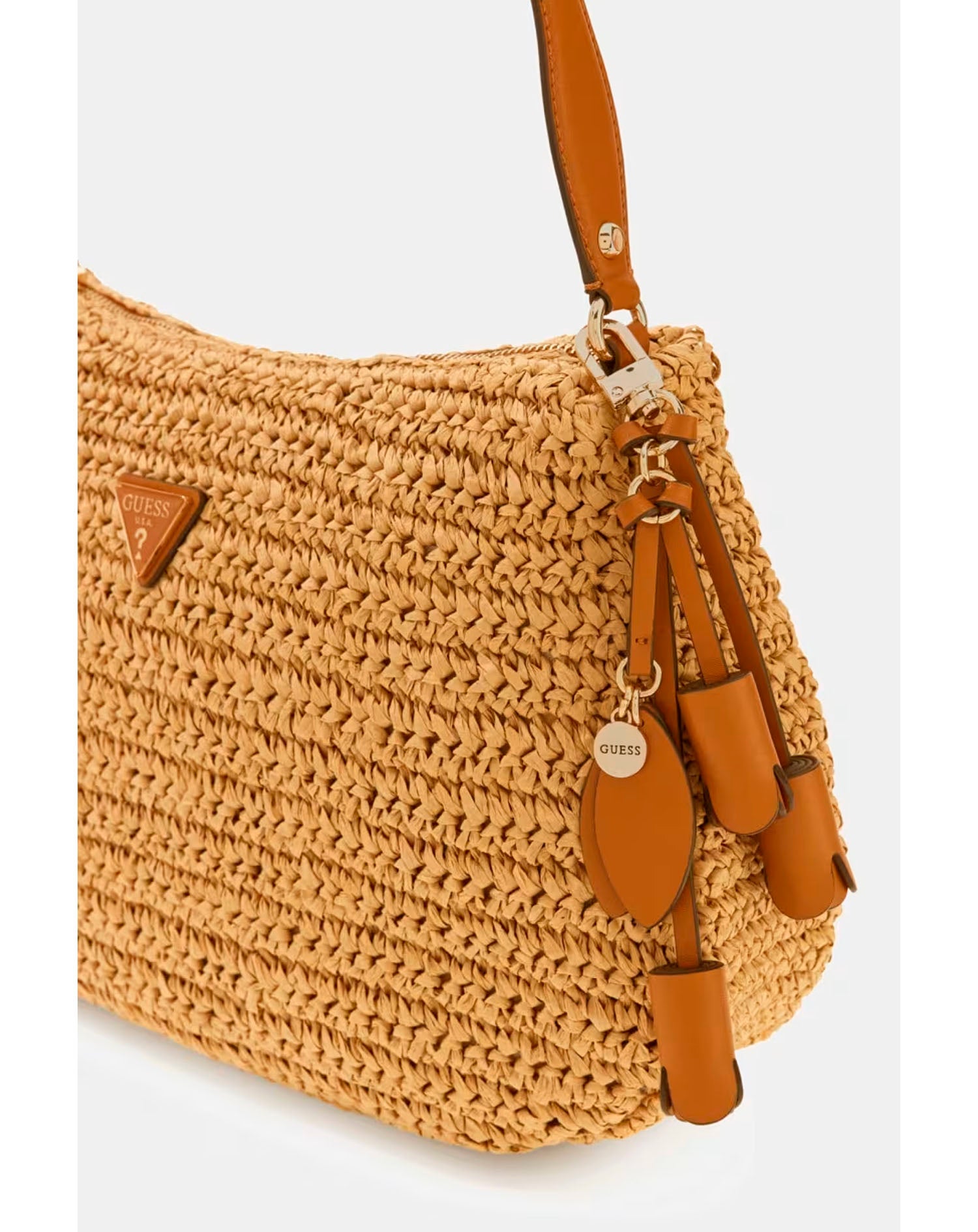 GUESS CAMDEN SHOULDER BAG NATURAL CAMEL
