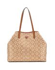 GUESS VIKKY II LARGE TOTE COGNAC