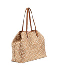 GUESS VIKKY II LARGE TOTE COGNAC