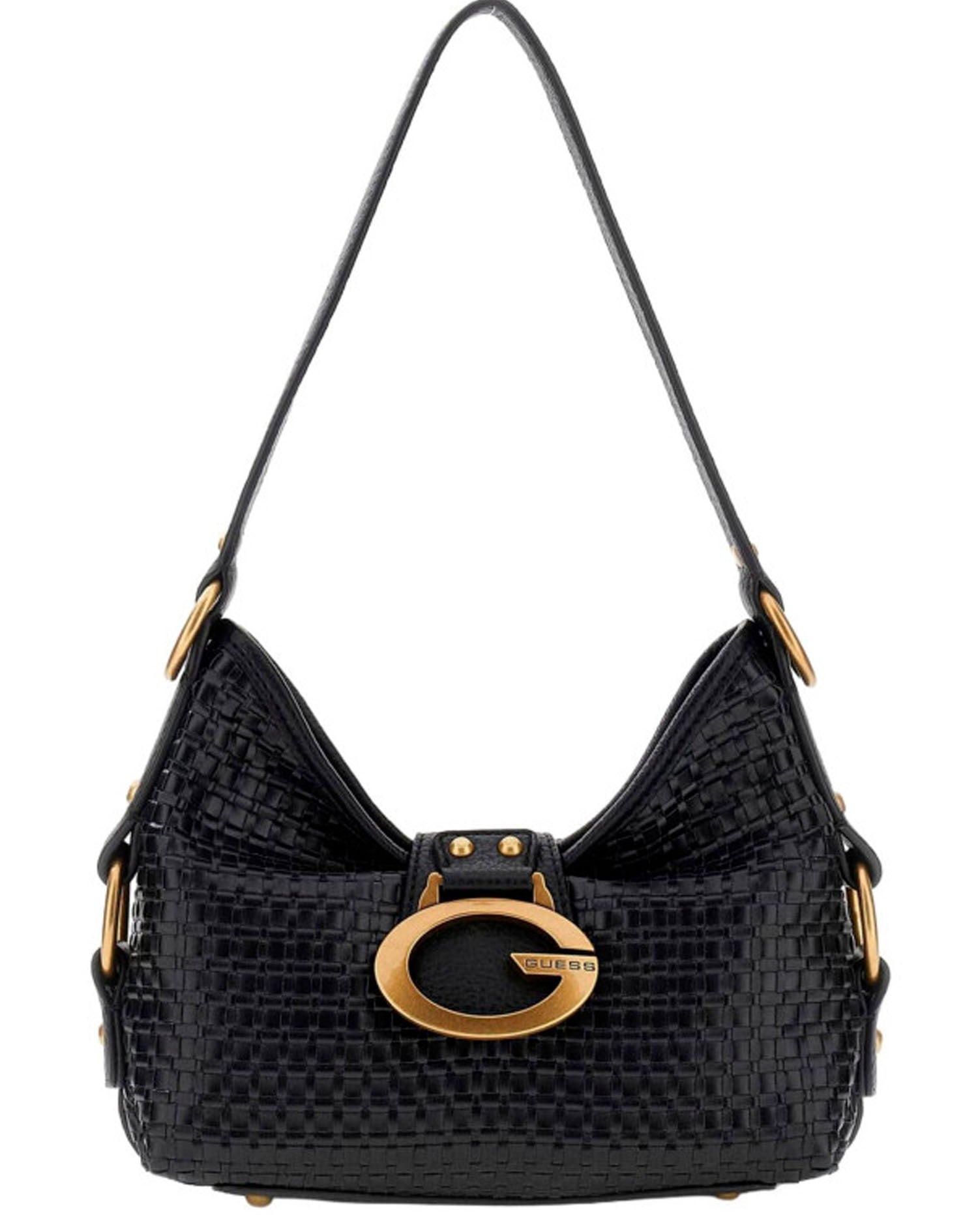 GUESS CAMDEN MINI SHOULDER BAG BLACK
