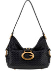 GUESS CAMDEN MINI SHOULDER BAG BLACK