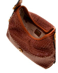 GUESS CAMDEN MINI SHOULDER BAG COGNAC