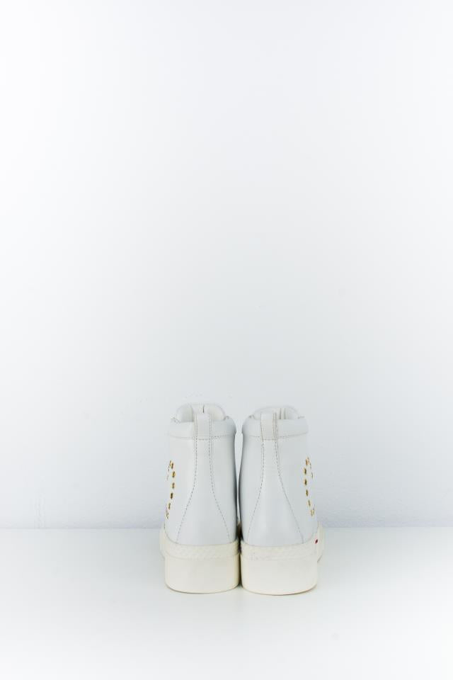 LOVE MOSCHINO BOTÍN CORDONES BLANCO