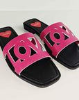 LOVE MOSCHINO SANDALIA FUXIA